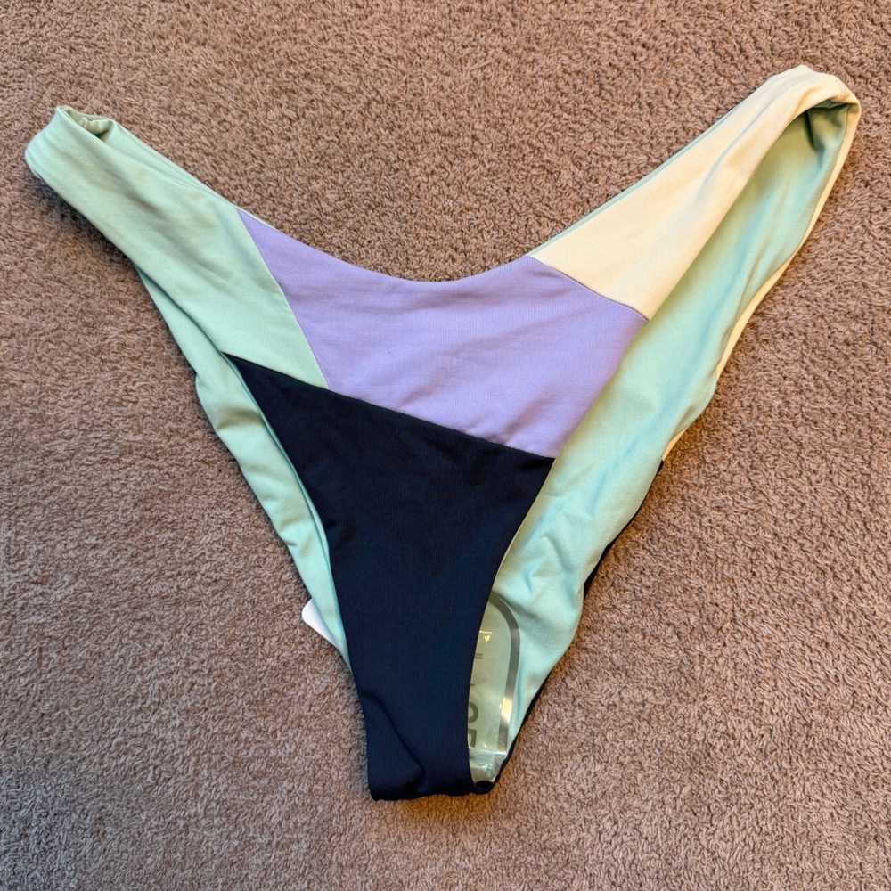 l*space - Sea Glass Bikini Bottom - SLATE POOL WISTERIA